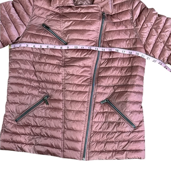 Badgley Mischka Lightweight Packable Quilted Jacket Women’s Small Mauve Pink - Picture 6 of 9